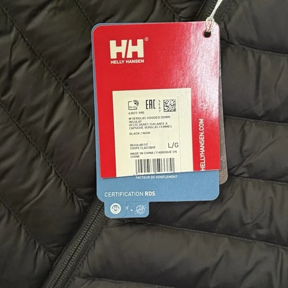 Helly Hansen Verglas Down Jacket Women's L Hooded Hybrid 700-Fill - Picture 14 of 16